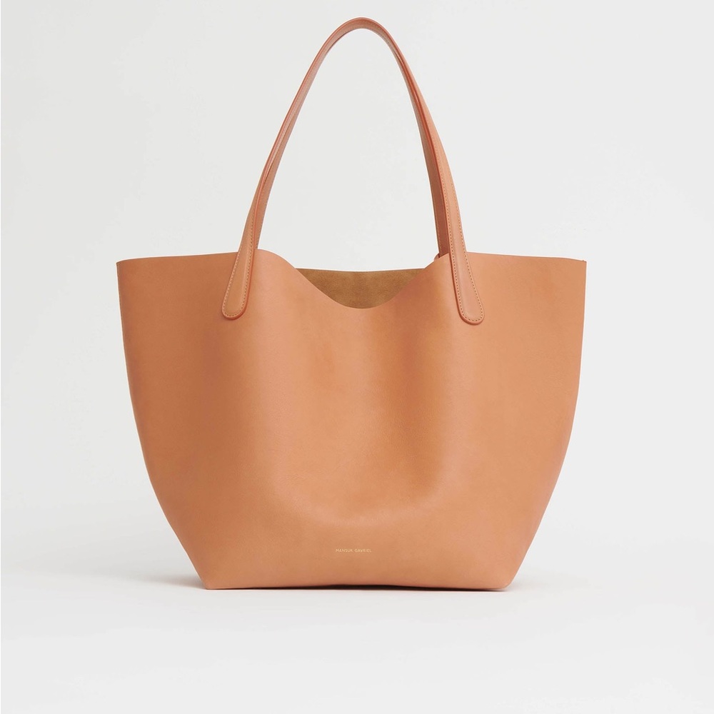 Mansur Gavriel Everyday Soft Leather Tote - Pale Yellow - Picture 2 of 8